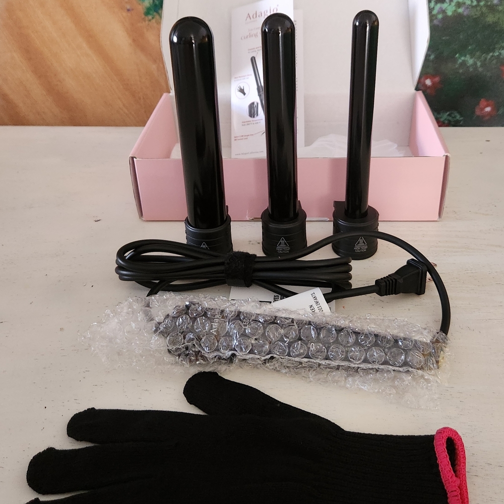 ADAGIO california. Curling Wand Set with Interchangeable Barrels